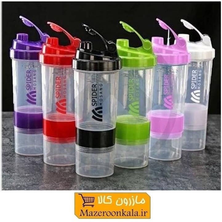 شیکر ورزشی و بدنسازی اسپایدر Spider شفاف همزن دار VSR-003
